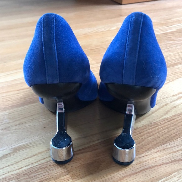 United Nude Eamz Invisible Heel in blue suede - Picture 2 of 6